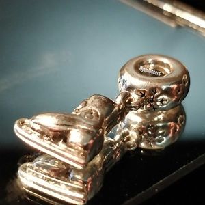 Ice skate pendant dangle charm, Pandora retired